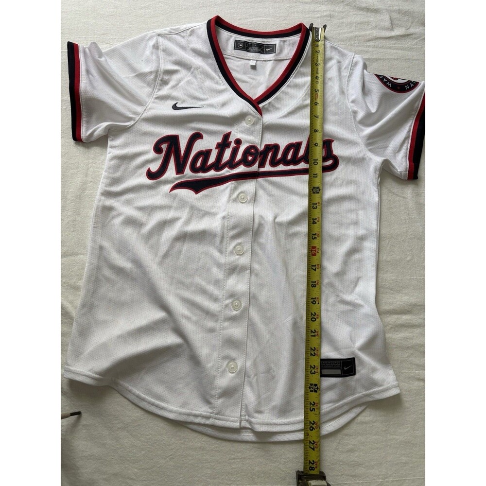 Nike Washington Nationals Youth Small Home White Jersey Small MLB 15 FARMER Nats - Picture 6 of 11